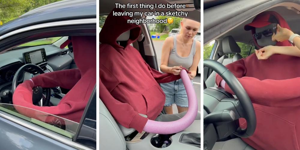 Woman shares elaborate set-up for “parking in sketchy areas,” but not everyone’s convinced