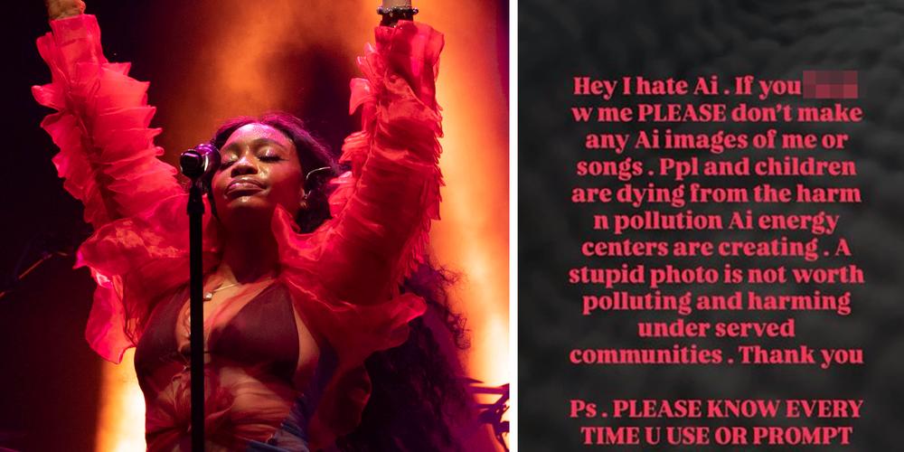 “Hey I hate AI”: SZA asks fans to stop creating AI-generated photos using her likeness