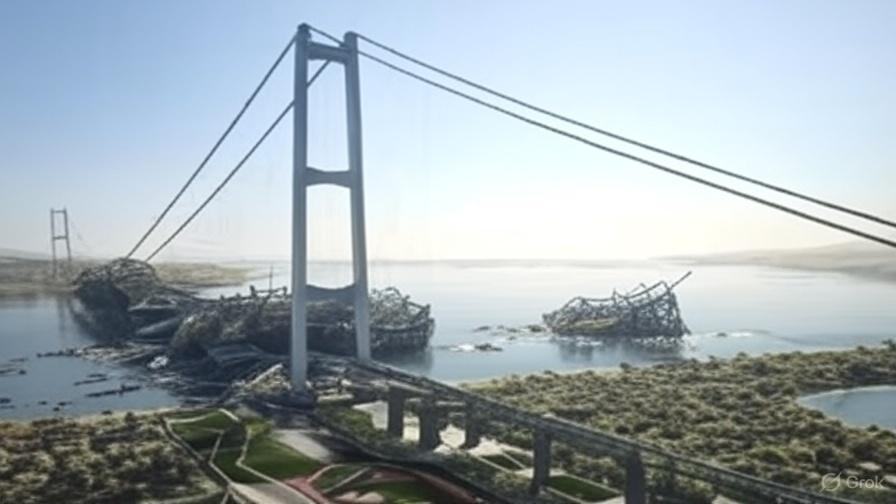 Ponte sullo Stretto: per velocizzare i lavori, sarà costruito già crollato
