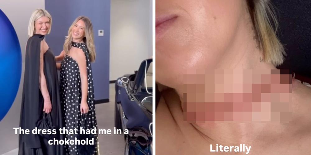 “Nearly decapitated myself”: Influencer urges caution after her outfit nearly killed her