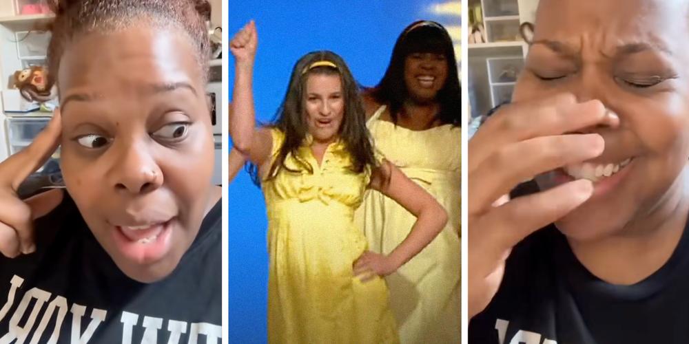 “We listen and we don’t judge”: Amber Riley has a hilarious reaction to a “Glee” fan’s extreme lower back tattoo