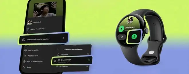 Spotify adesso permette di scaricare da remoto le playlist anche su smartwatch
