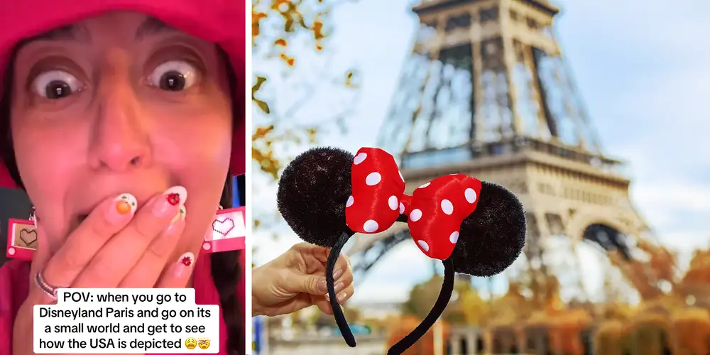 “My mind is blown!!!”: Woman goes to Disneyland Paris. Then she sees how the US is depicted