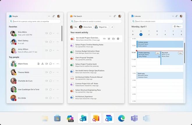 Arrivano le mini-app di Microsoft 365: tutto dalla barra delle applicazioni