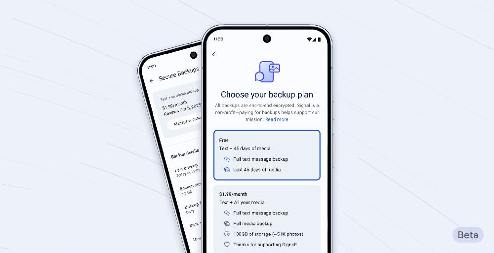 Signal’s first paid feature adds encrypted media and message backups