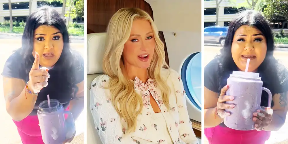 This woman’s car burned down—but her Paris Hilton thermos survived. So Paris surprised her with a new car