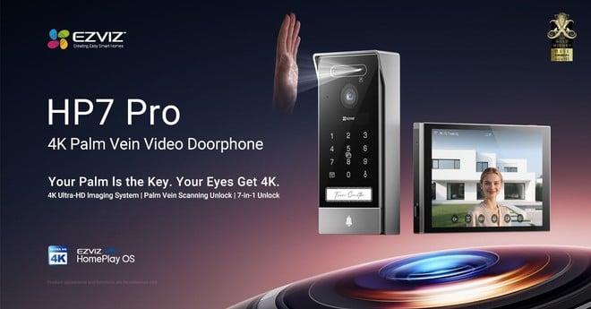 EZVIZ HP7 Pro: addio chiavi, la porta di casa si apre con il palmo