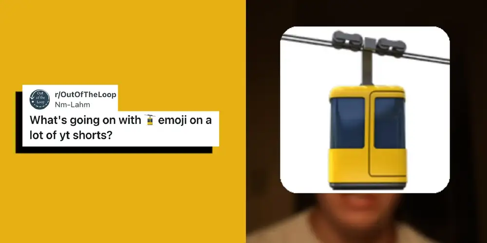 Here’s why the Aerial Tramway Emoji is suddenly in every YouTube comment section