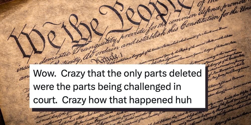 “Just seeing if we were paying attention?”: Habeas corpus was quietly deleted from the Constitution on Congress’s website