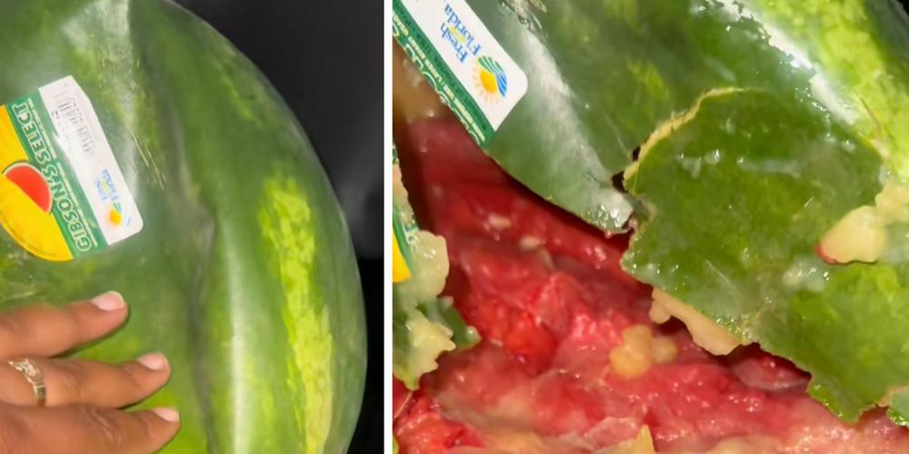 “I am completely disgusted”: Woman cuts open Walmart watermelon to reveal nightmare inside