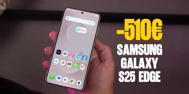 Samsung Galaxy S25 Edge: sconto di 510€ sullo smartphone super sottile