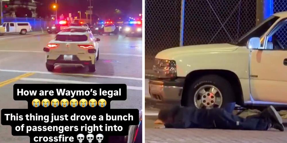 “Incredible”: Waymo robotaxi casually drives into active LAPD standoff in viral video