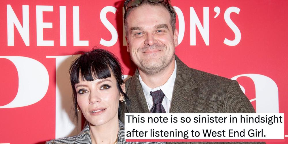 “This makes my chest hurt”: This “sinister” old note from David Harbour to Lily Allen is sparking fresh outrage