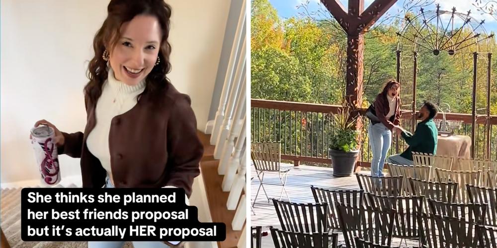 “Absolute best proposal video you’ll ever watch”: Woman plans an engagement for her best friend—it’s actually her own