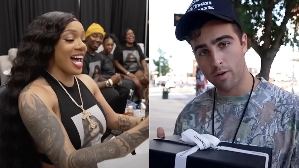 YouTuber Nick Nayersina nearly brings GloRilla to tears with unexpected birthday present