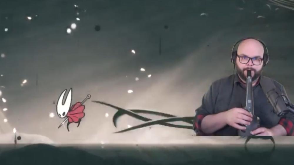 This streamer is playing Silksong with a saxophone better than most can with a controller