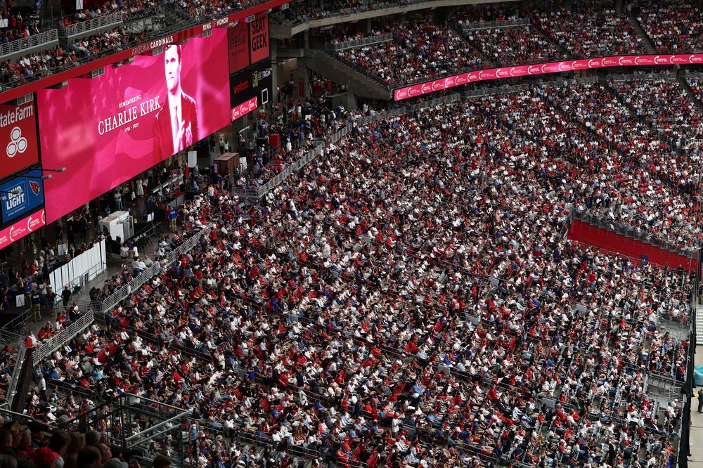 Inside Charlie Kirk’s megachurch memorial service