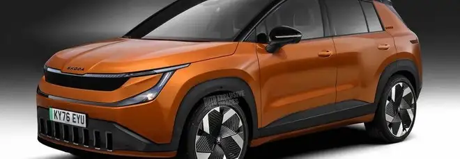 Nuova Skoda Epiq 2026, un render prova ad immaginarsi le forme del SUV