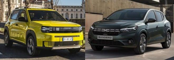 FIAT Grande Panda vs Dacia Sandero, sfida al segmento B: confronto, versioni e prezzi