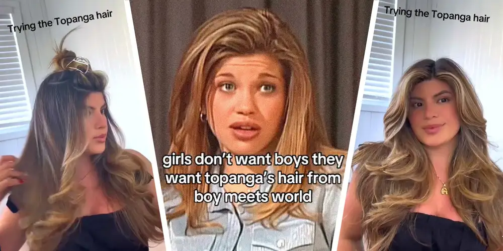 “Topanga hair” is TikTok’s latest beauty fixation. Here’s how to get it
